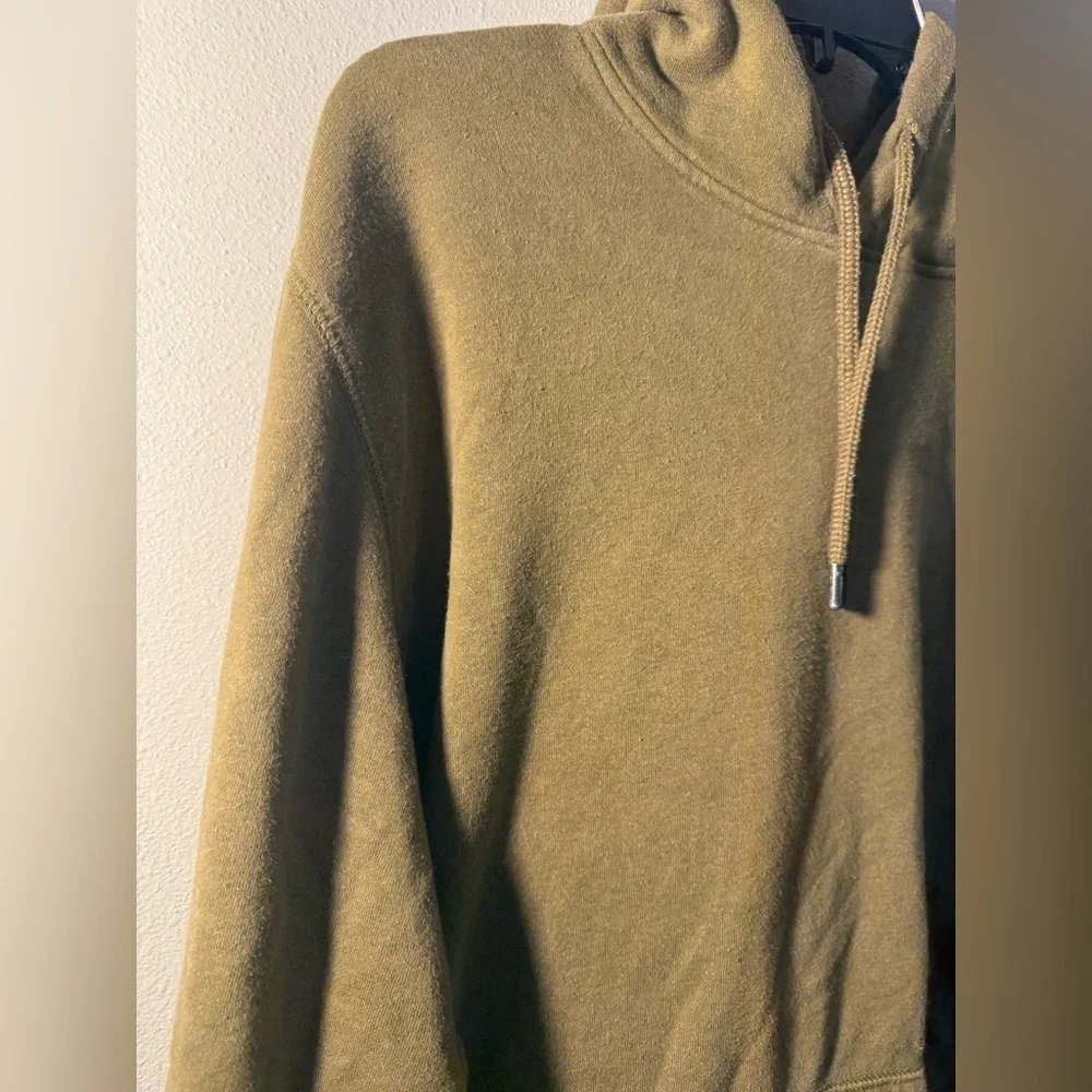 The North Face Men's Olive hooded sweatshirt